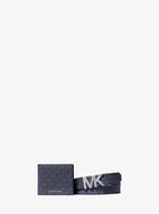 Signature Logo Wallet and Reversible Belt Gift Set